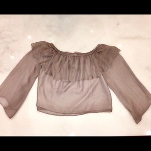Flowy off the shoulder top.
